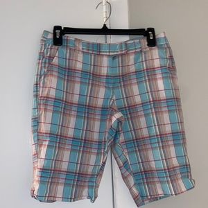 Plaid capris, size 7, Tracy evans limited